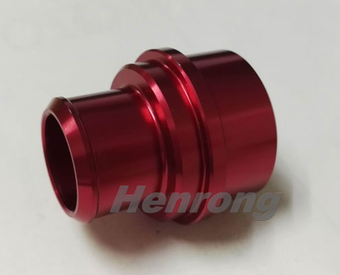 Automotive Turning Part Finished With Red Anodize by CNC Machining 02